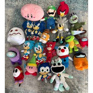 Gaming Plush Stuffed Animal Item Bundle Lot